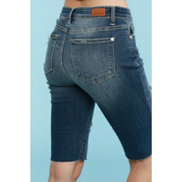 ♥️S M L XL♥️Destroy Cut Off Bermuda Shorts - Picture 5 of 8